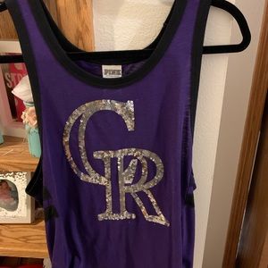 Pink Colorado Rockies tank!